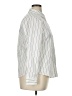 Liz Claiborne Stripes Silver Long Sleeve Button-Down Shirt Size XL - photo 4