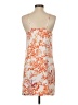 Cooper & Ella 100% Polyester Print Orange Casual Dress Size S - photo 2