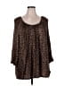 MICHAEL Michael Kors Brown 3/4 Sleeve Blouse Size 3X - photo 1