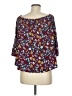 THREADS Studio 100% Cotton Burgundy 3/4 Sleeve Blouse Size M (estimated) - photo 2