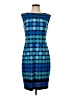Eliza J Argyle Blue Cocktail Dress Size 4 - photo 1