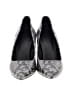 Karl Lagerfeld Animal Print Gray Black Heels Size 8 1/2 - photo 2