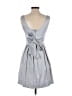 Snap Solid Gray Cocktail Dress Size 5 - photo 2