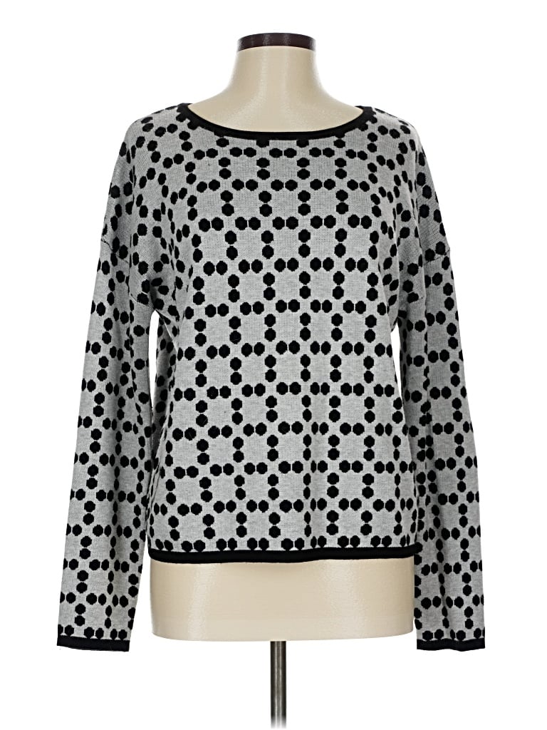 Pre-owned Lety & Me Pullover Sweater In Silver