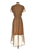 Mikarose 100% Polyester Floral Brown Yellow Casual Dress Size S - photo 2