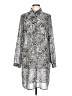 C. Wonder 100% Polyester Paisley Silver 3/4 Sleeve Blouse Size L - photo 1