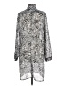 C. Wonder 100% Polyester Paisley Silver 3/4 Sleeve Blouse Size L - photo 2