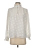 Ann Taylor 100% Polyester Ivory Long Sleeve Blouse Size S - photo 1