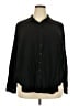 Torrid Solid Black Long Sleeve Button-Down Shirt Size 2X Plus (2) - photo 1