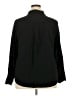 Torrid Solid Black Long Sleeve Button-Down Shirt Size 2X Plus (2) - photo 2
