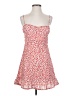 Polly 100% Polyester Hearts Red Cocktail Dress Size 4 - photo 1