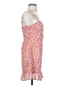 Polly 100% Polyester Hearts Red Cocktail Dress Size 4 - photo 4