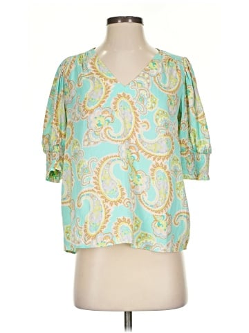 Sigrid Olsen Short Sleeve Blouse (view 1)