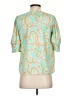 Sigrid Olsen 100% Polyester Teal Short Sleeve Blouse Size XS - photo 2