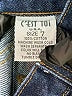 C'est Toi 100% Cotton Blue Denim Shorts Size 7 - photo 4