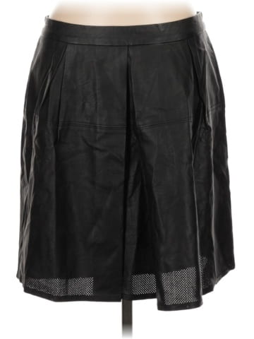 Harve Benard Faux Leather Skirt (view 1)