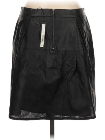 Harve Benard Faux Leather Skirt (view 2)