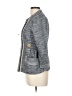 Nanette Lepore Chevron-herringbone Gray Jacket Size 10 - photo 5