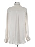 Zara 100% Polyester Solid Ivory Long Sleeve Blouse Size XS - photo 2