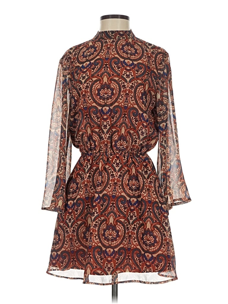 Pre-owned Cupcakes And Cashmere Cocktail Dress In Brown