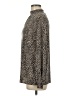 Anne Klein Animal Print Gold Brown Long Sleeve Blouse Size M - photo 5