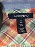 Lands' End 100% Baumwolle Plaid Brown Long Sleeve Button-Down Shirt Size S - photo 7
