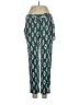 Equipment 100% Silk Print Teal Silk Pants Size 4 - photo 1
