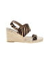 Banana Republic Animal Print Tan Wedges Size 9 - photo 1