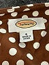 Talbots 100% Cotton Polka Dots Brown Blazer Size 4 - photo 3