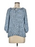 Laundry by Shelli Segal 100% Polyester Blue 3/4 Sleeve Blouse Size M - photo 1