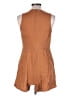 Chelsea28 Solid Brown Romper Size L - photo 2