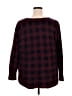 Lane Bryant 100% Acrylic Plaid Burgundy Pullover Sweater Size 22 - 24 Plus - photo 2
