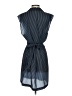 Gant 100% Polyester Checkered-gingham Blue Casual Dress Size S - photo 2