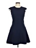 Sandro Solid Blue Casual Dress Size Med (2) - photo 1
