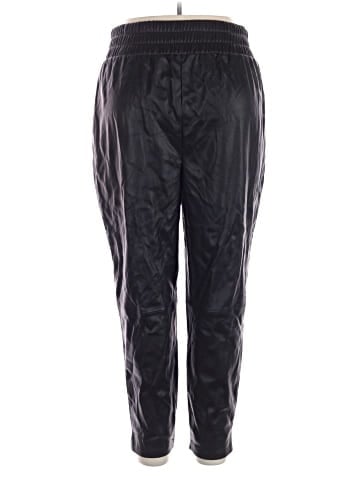 Aqua Faux Leather Pants (view 2)