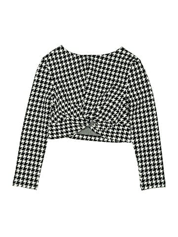 Aqua Long Sleeve Blouse (view 1)
