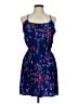 Parker 100% Silk Floral Blue Cocktail Dress Size M - photo 1