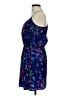 Parker 100% Silk Floral Blue Cocktail Dress Size M - photo 5