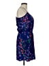 Parker 100% Silk Floral Blue Cocktail Dress Size M - photo 4