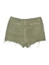 Zara Solid Green Denim Shorts Size M - photo 2