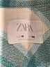 Zara Plaid Green Long Sleeve Button-Down Shirt Size 10 - photo 3
