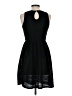 Bordeaux 100% Polyester Solid Black Casual Dress Size XS - photo 2