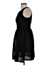 Bordeaux 100% Polyester Solid Black Casual Dress Size XS - photo 5