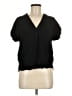 Gap 100% Rayon Black Short Sleeve Blouse Size M - photo 1