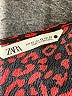 Zara Animal Print Red Casual Dress Size XS - photo 7