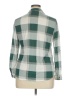 Passport 100% Polyester Plaid Green Long Sleeve Blouse Size 1X - photo 2