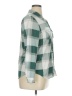 Passport 100% Polyester Plaid Green Long Sleeve Blouse Size 1X - photo 4