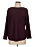 Chico's Solid Burgundy Pullover Sweater Size Lg (2) - photo 1