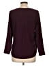 Chico's Solid Burgundy Pullover Sweater Size Lg (2) - photo 2