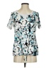 Juicy Couture Teal Blue Short Sleeve Blouse Size XS - photo 1